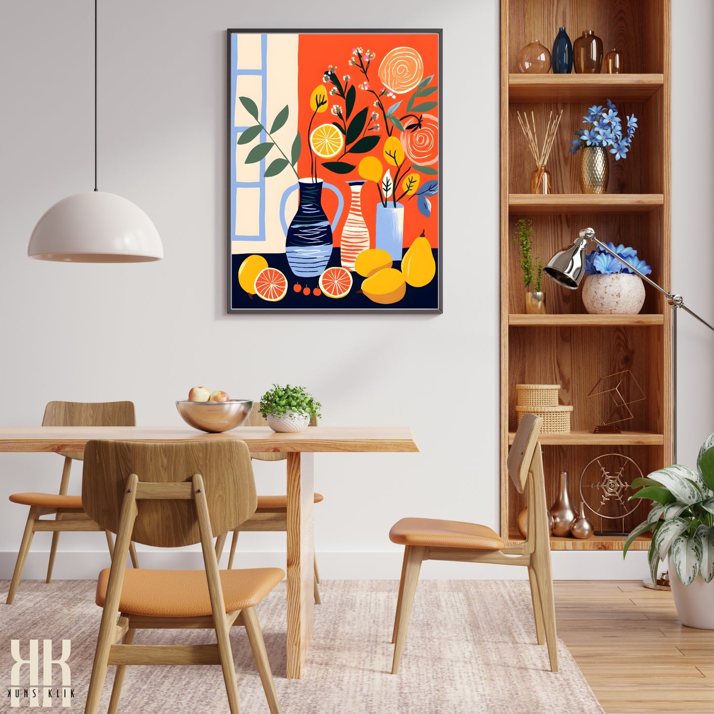 Colourful Contemporary Wall Art Poster - 34