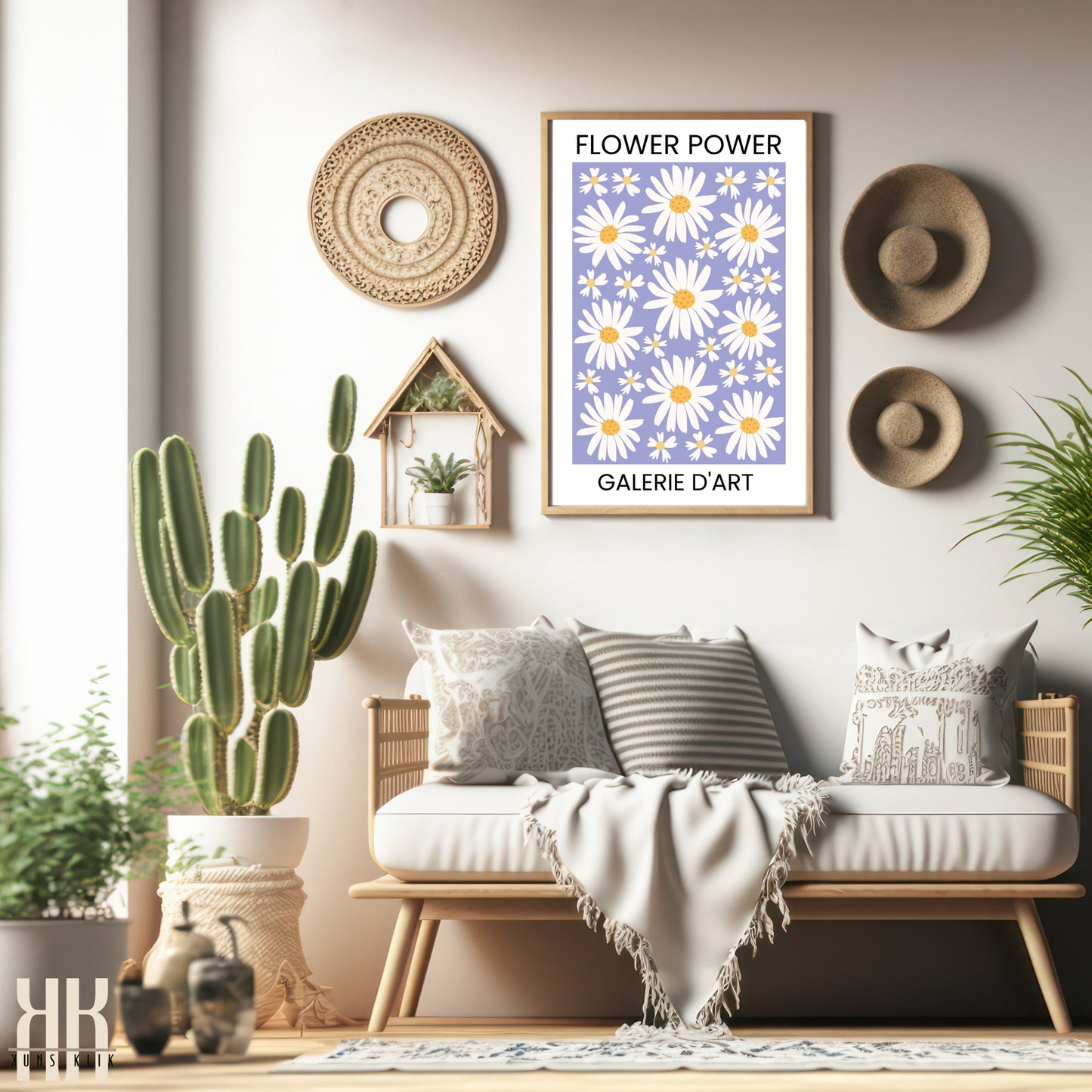 Flower Power Flower Pattern Art Print - 2