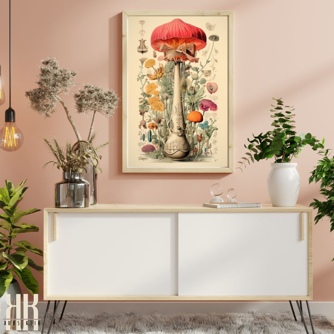 Botanical Fungi and Flora Wall Art