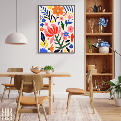 Colourful Contemporary Wall Art Poster - 16