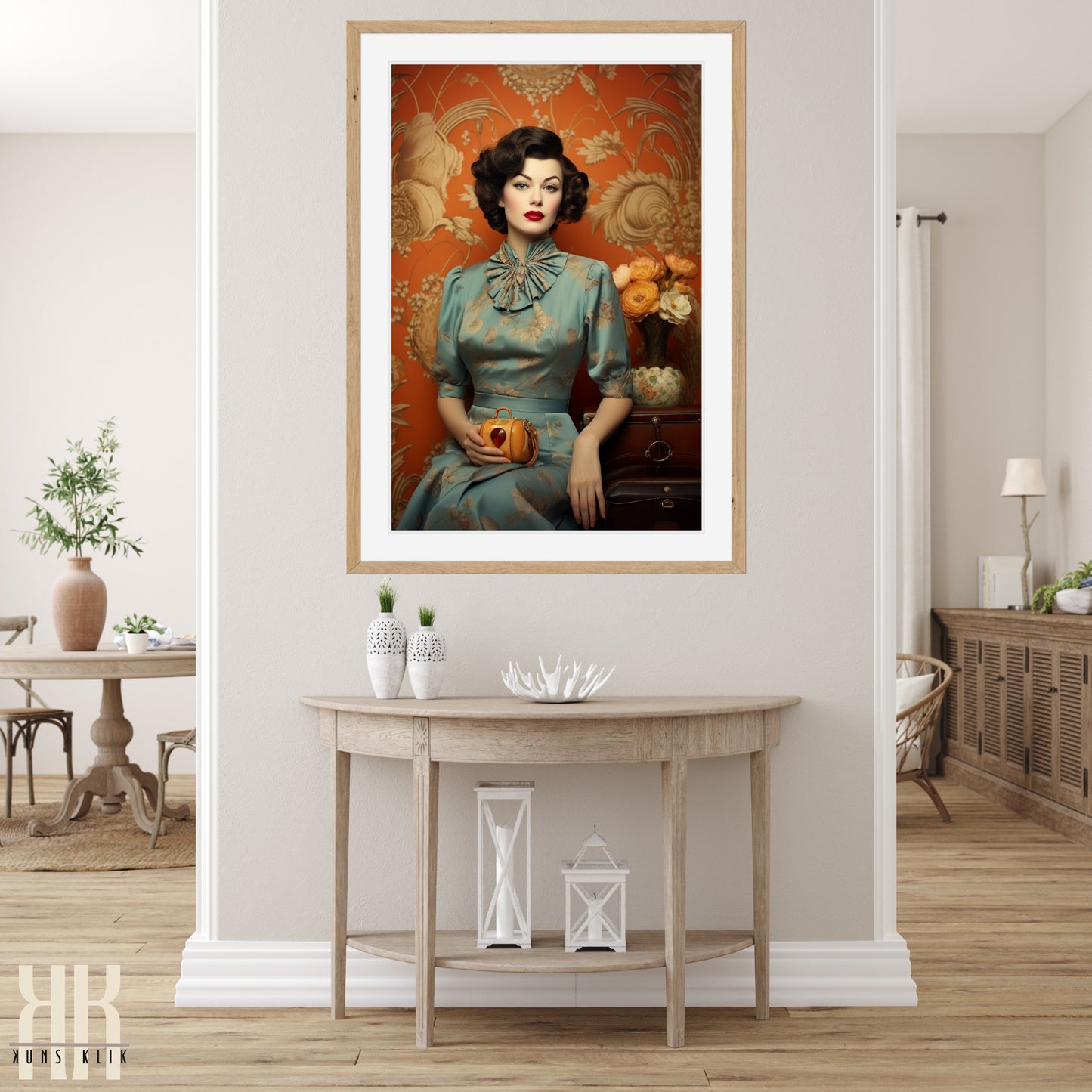 Vintage Elegant Woman Portrait Prints - 8