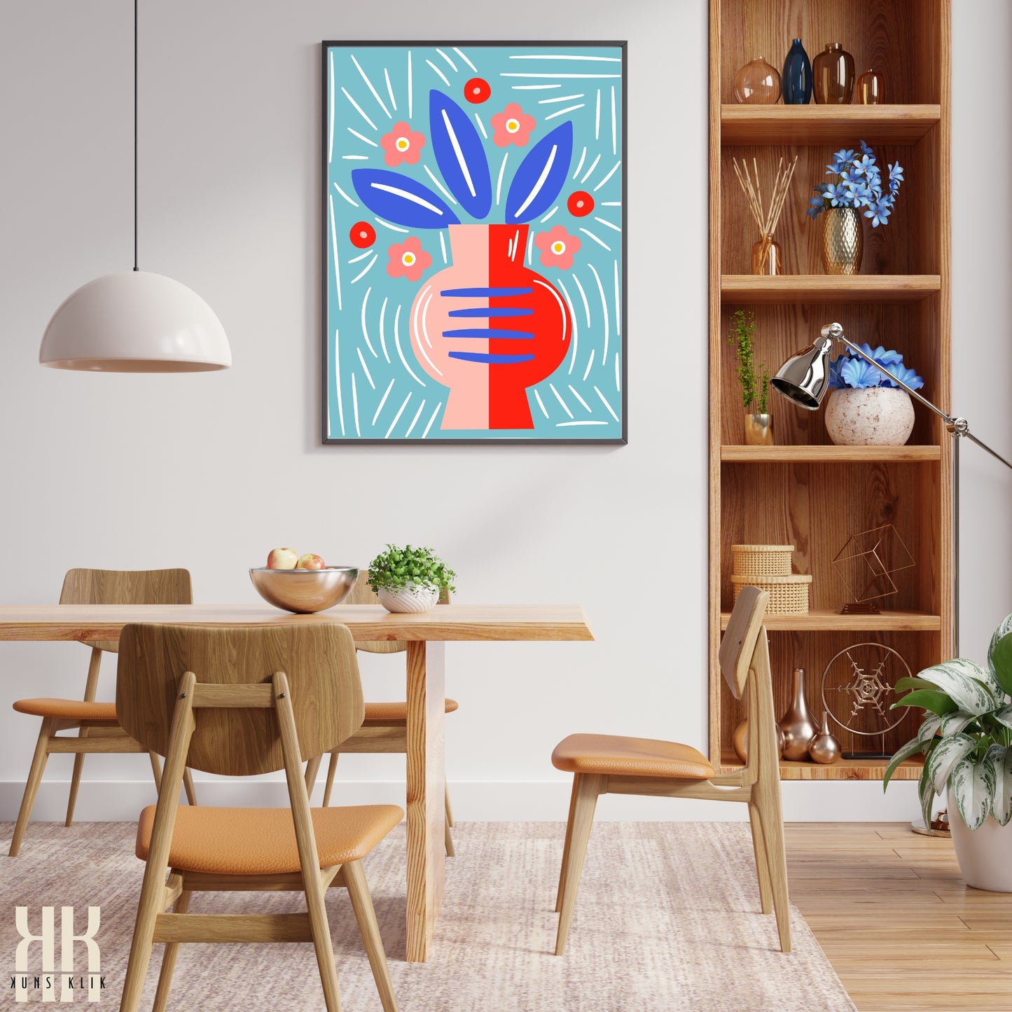 Colourful Contemporary Wall Art Poster - 13