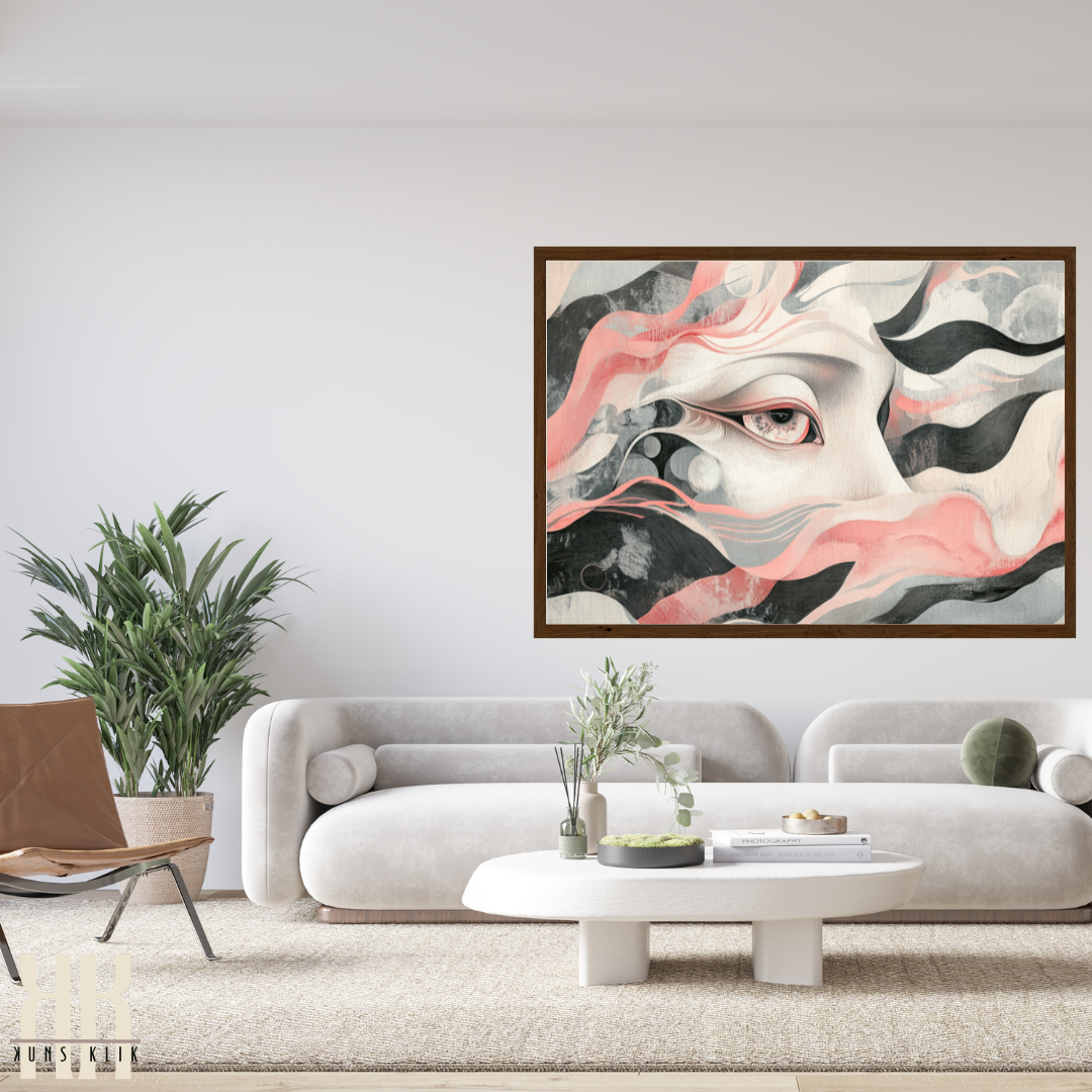 Dreamy Surreal Portrait Art Print - Ethereal Feminine Wall Decor