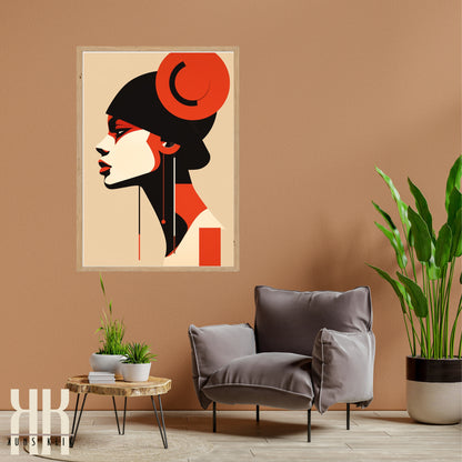 Chic Minimalist Abstract Female Wall Art - 4