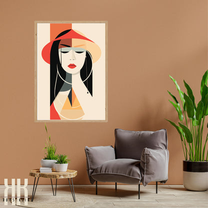 Chic Minimalist Abstract Female Wall Art - 10