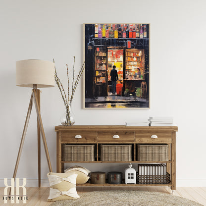 Romantic Couple Urban Cityscape Wall Art - 3