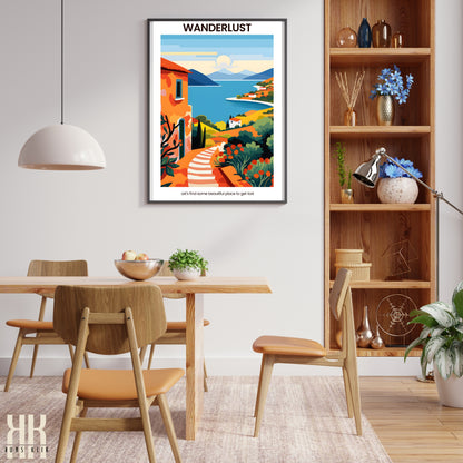 Colourful Contemporary Wall Art Poster - 24