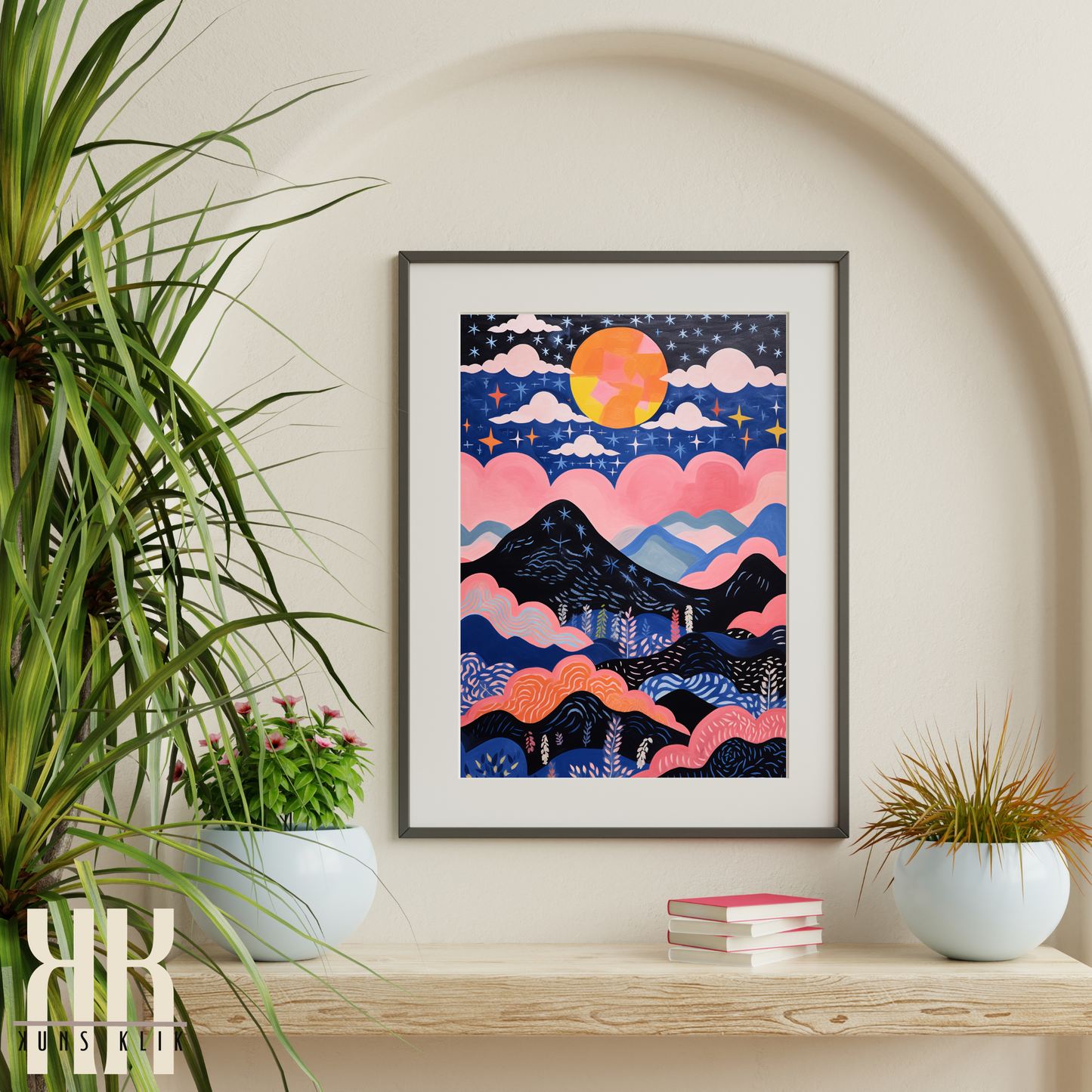 Celestial Wall Art Moon and Stars Art Prints - 4