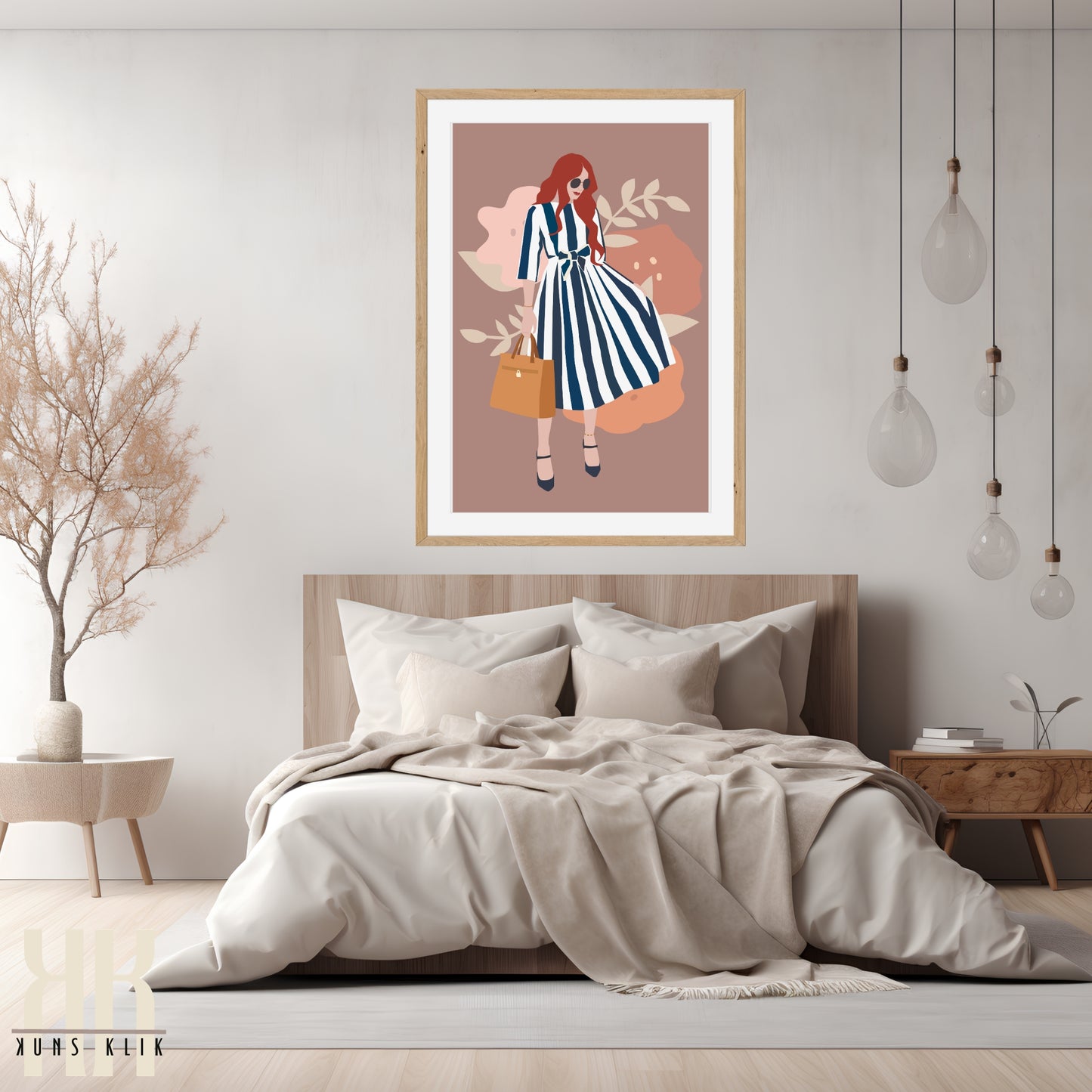 Boho Fashion Woman Art Print - 7