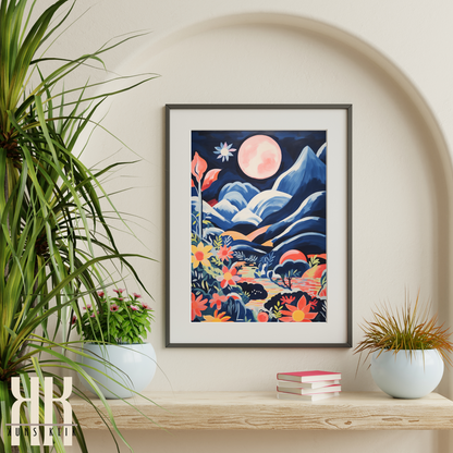 Celestial Wall Art Moon and Stars Art Prints - 10