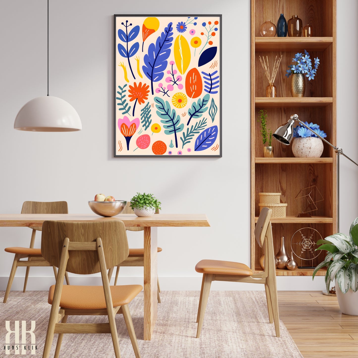 Colourful Contemporary Wall Art Poster - 28