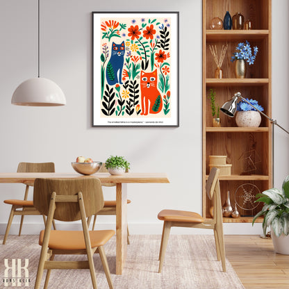 Colourful Contemporary Wall Art Poster - 33