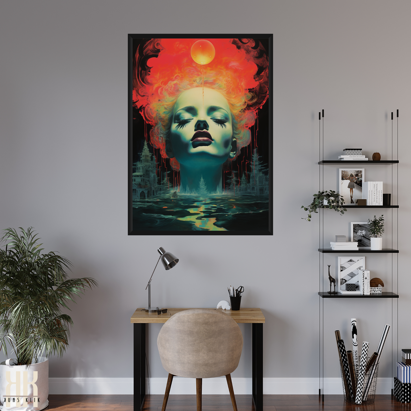 Vibrant Surrealist Dreamscapes Art Print