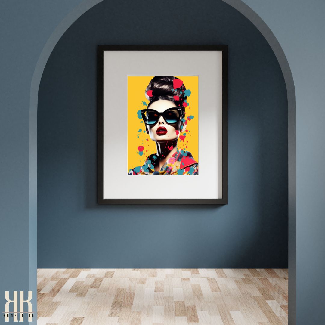 Retro-Chic Fashion Pop Art Print