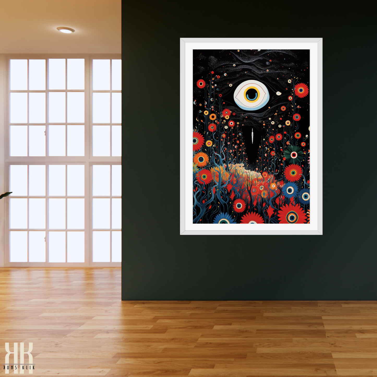 Weird Psychedelic Eye Art Print