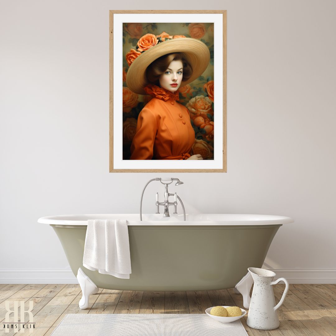 Fashion Art Print in Retro Style