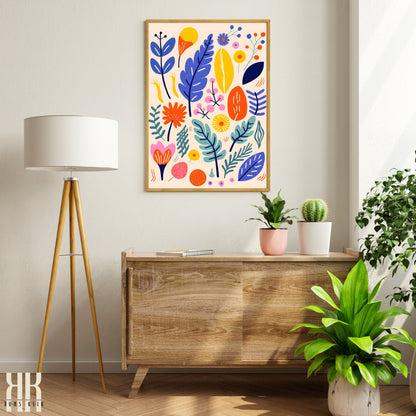 Colourful Contemporary Wall Art Poster - 28