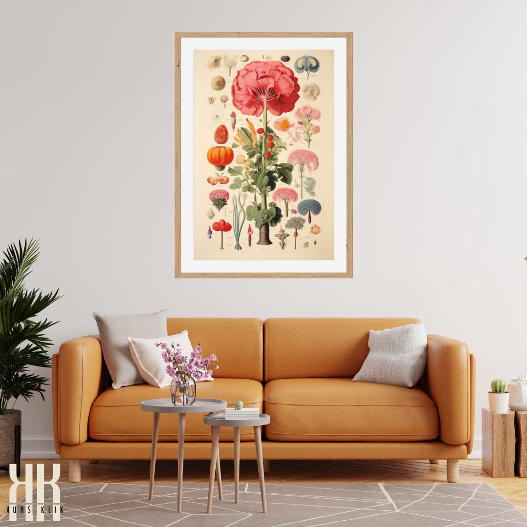 Botanical Floral Vintage Wall Art