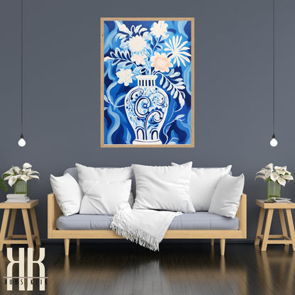 Vibrant Flower Bouquet Contemporary Wall Art - 10