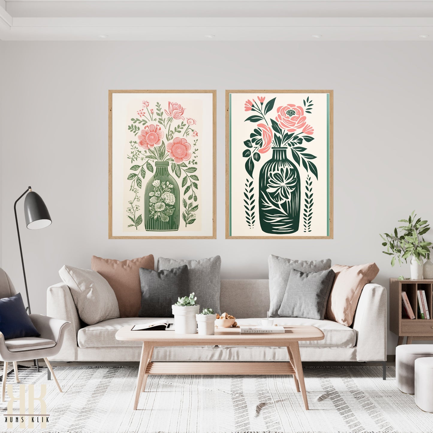 Nature's Imprint Botanical Linocut Wall Art - 18