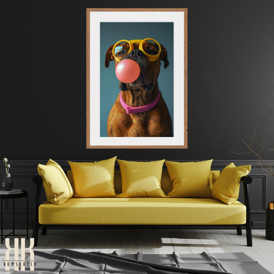 Bright and Bold Animal Bubble Gum Art