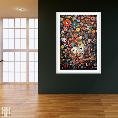 Abstract Trippy Mindscapes Artwork Print