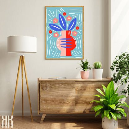 Colourful Contemporary Wall Art Poster - 13