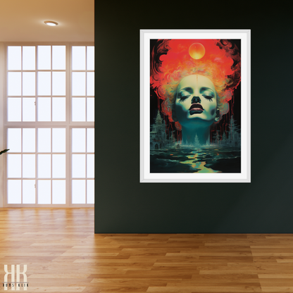 Vibrant Surrealist Dreamscapes Art Print