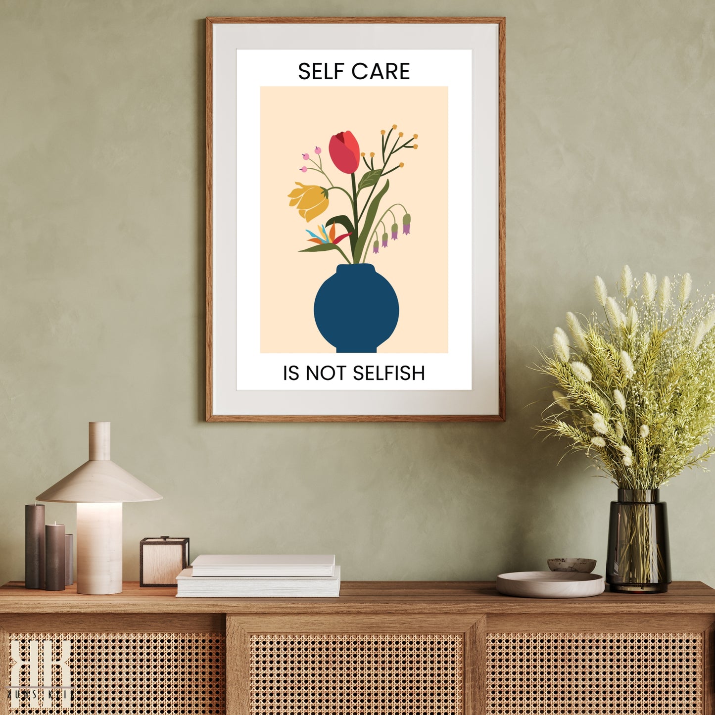 Flower Motivation Flower Pattern Art Print - 6