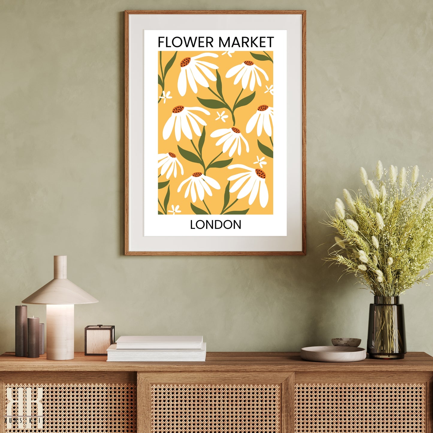 Flower Market Flower Pattern Art Print - 2