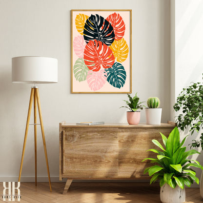 Colourful Contemporary Wall Art Poster - 6