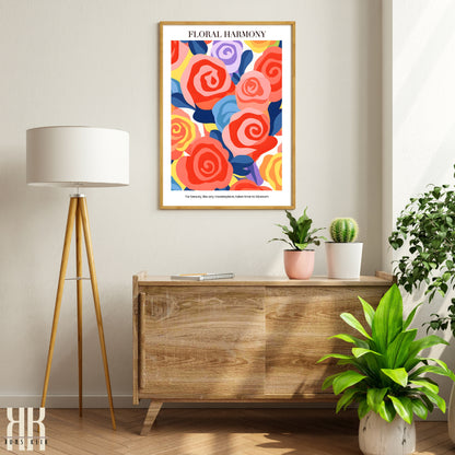 Colourful Contemporary Wall Art Poster - 35