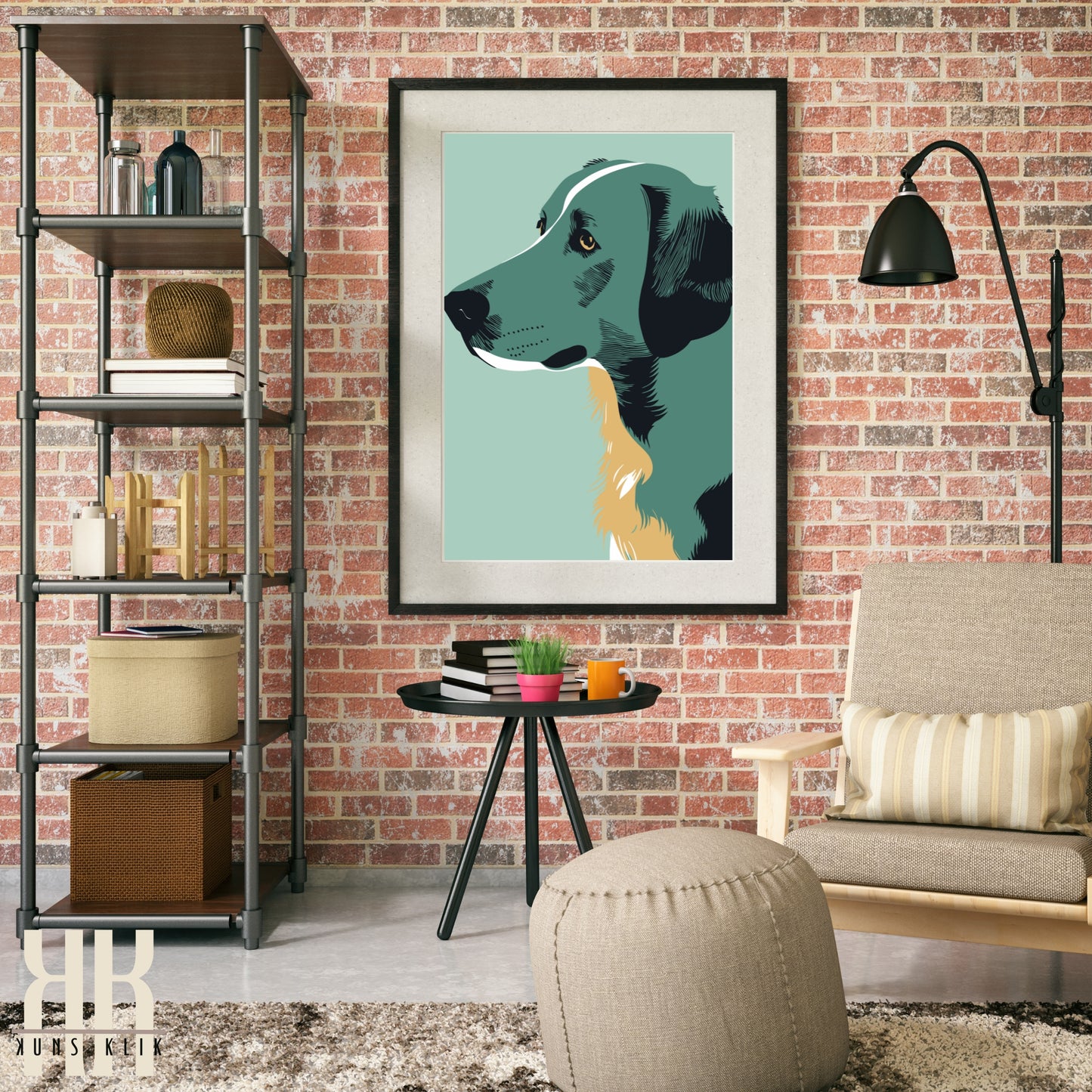 Modern Minimalist Dog Wall Art -9