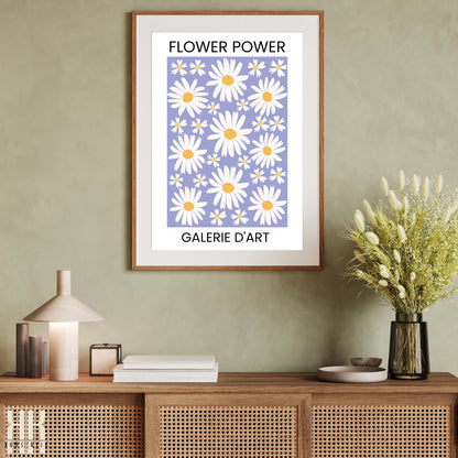 Flower Power Flower Pattern Art Print - 2