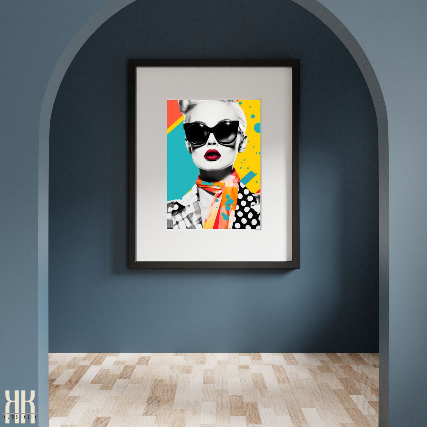 Vibrant Pop Art Fashion Print