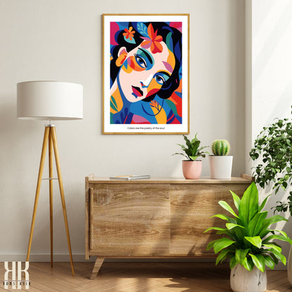 Colourful Contemporary Wall Art Poster - 12