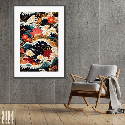 Vibrant Edo Period Inspired Art