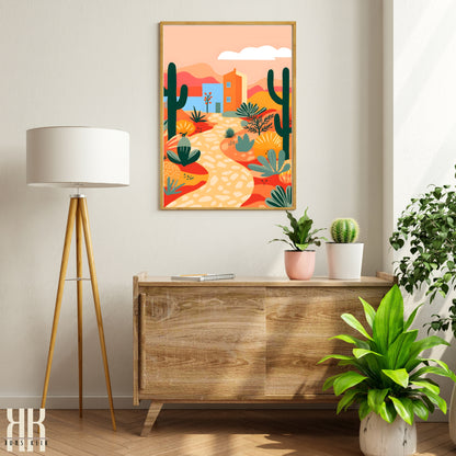 Colourful Contemporary Wall Art Poster - 22