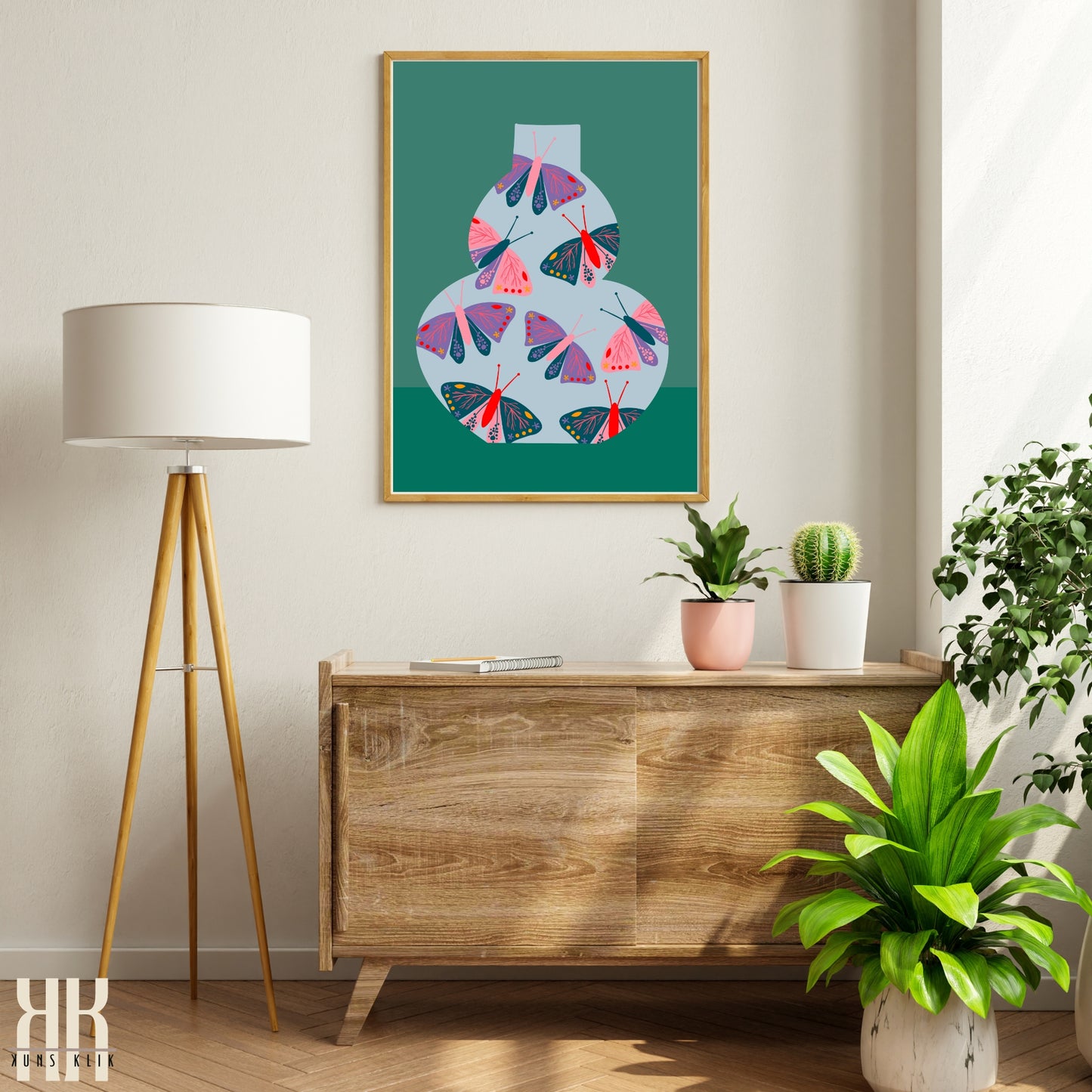 Colourful Contemporary Wall Art Poster - 17