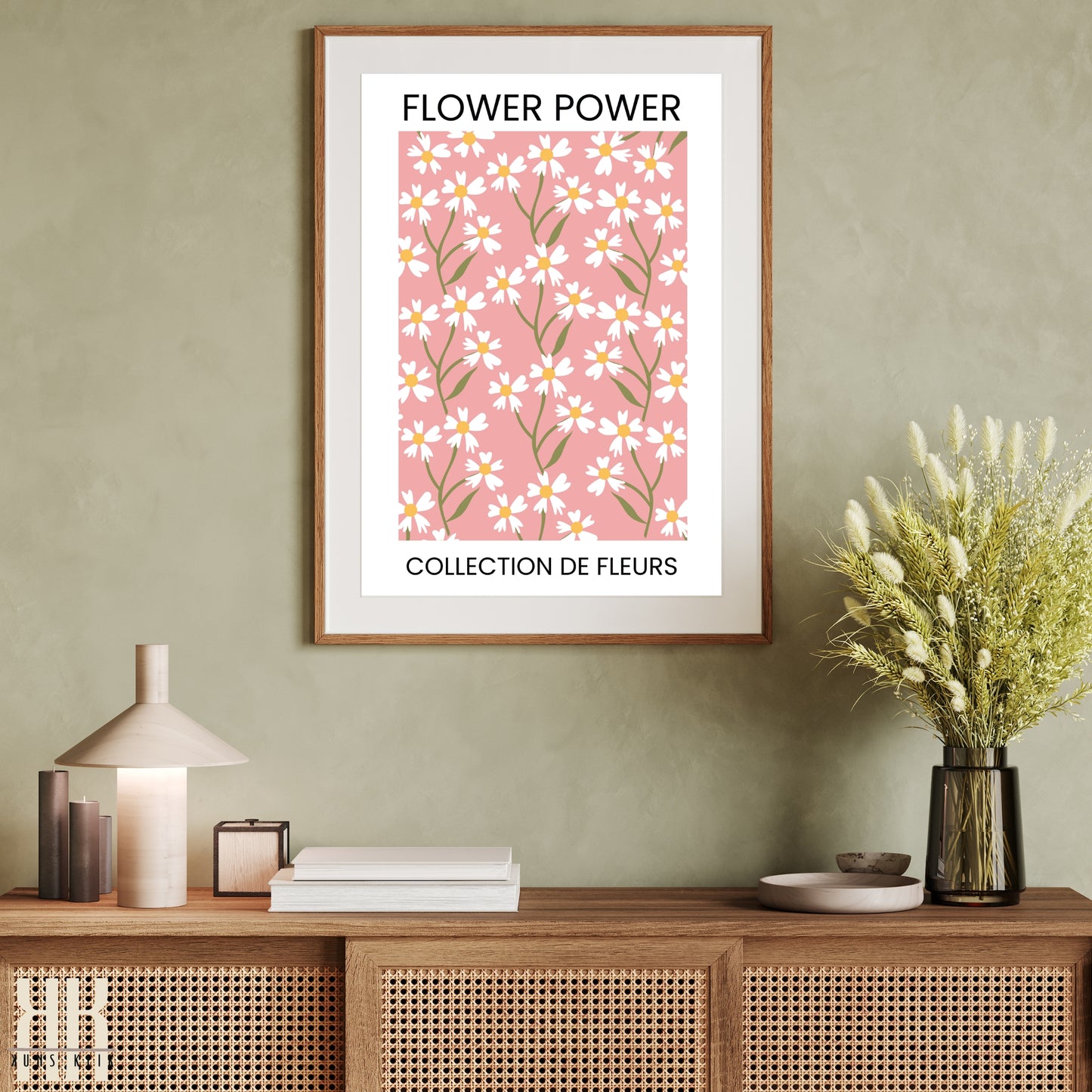 Flower Power Flower Pattern Art Print - 3