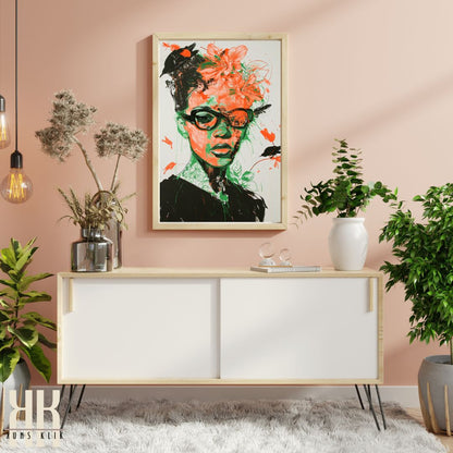 Bold and Expressive Floral Fashion Art Print