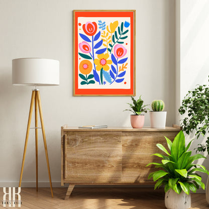 Colourful Contemporary Wall Art Poster - 38