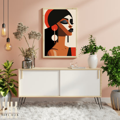 Chic Minimalist Abstract Female Wall Art - 5