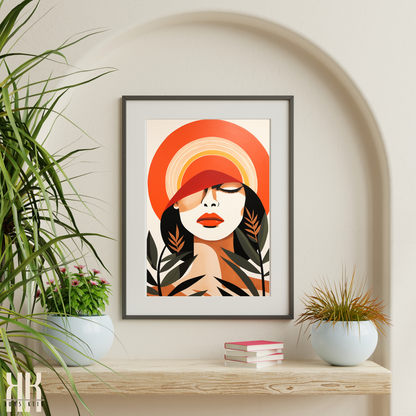 Boho Mid Century Modern Sun Mountain Women - 11