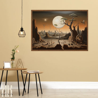 Strange Desolate Desert World Art Print