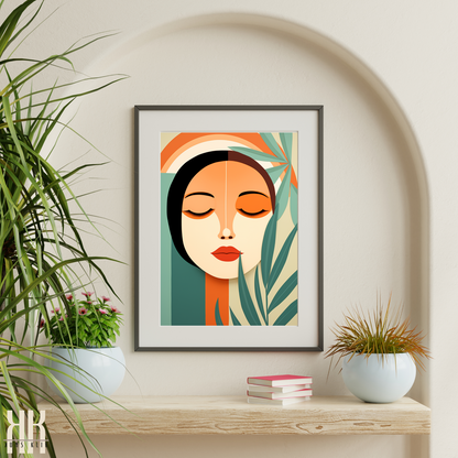 Boho Mid Century Modern Sun Mountain Women - 10