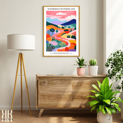 Colourful Contemporary Wall Art Poster - 29