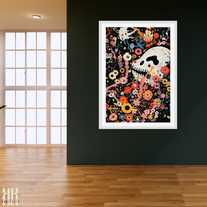 Abstract Cosmic Creature Wall Art