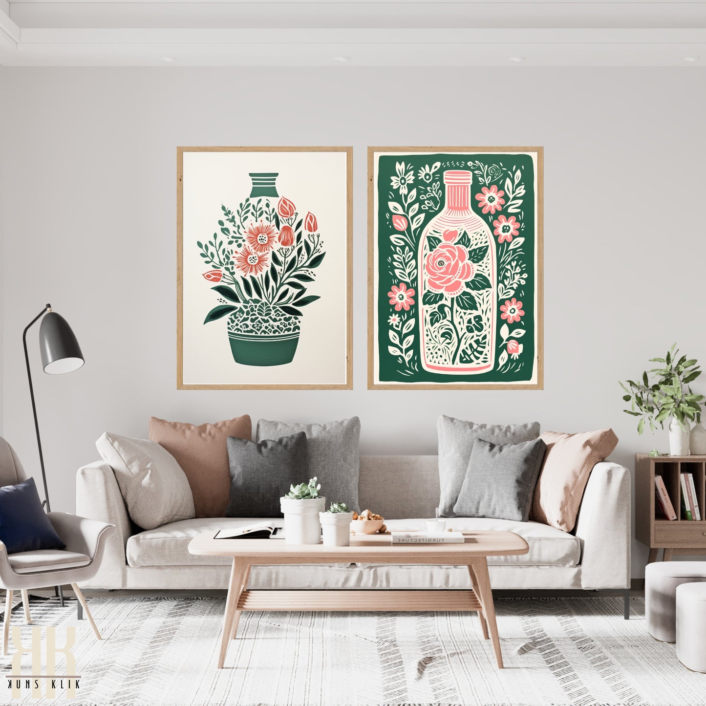 Nature's Imprint Botanical Linocut Wall Art - 8