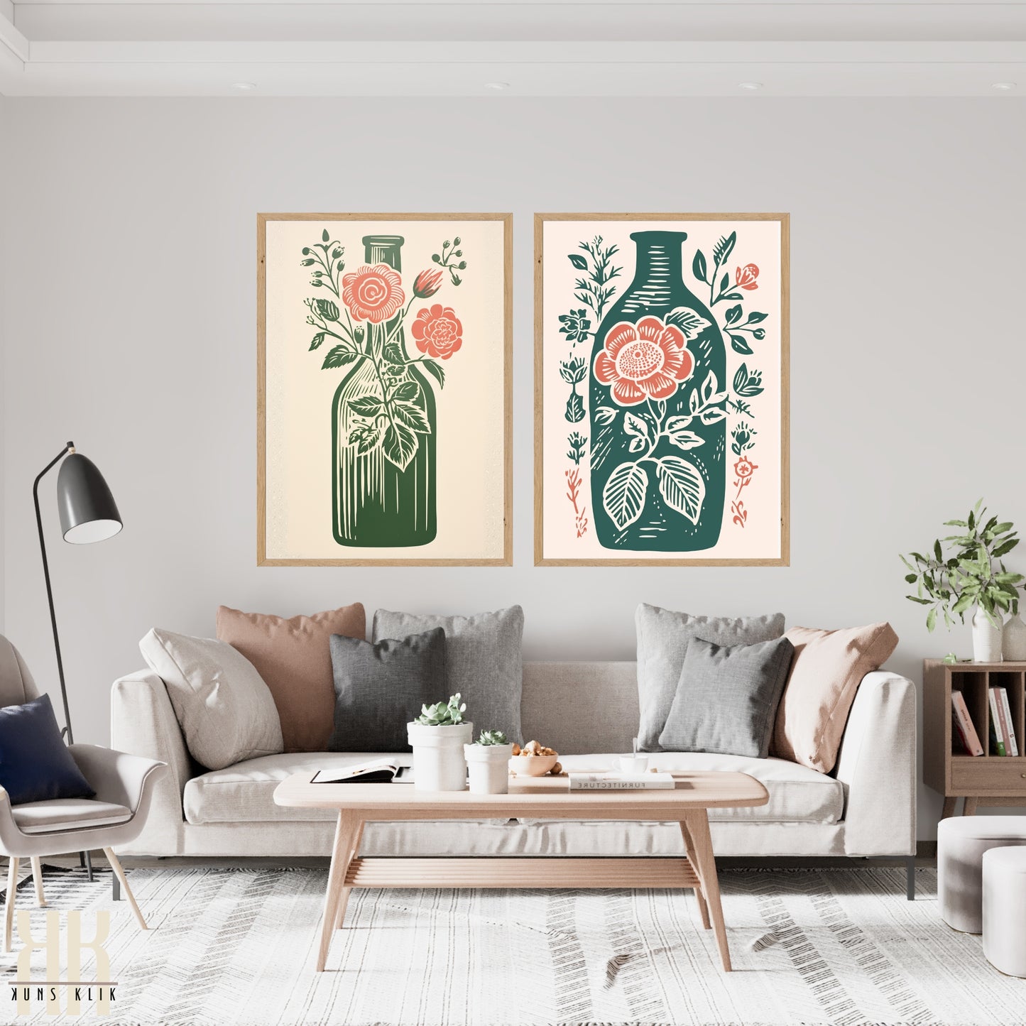 Nature's Imprint Botanical Linocut Wall Art - 11